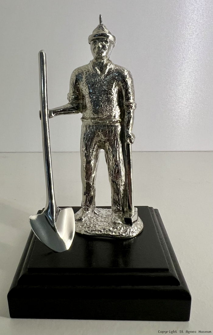 Miner with Shovel , Tin Ornament product photo